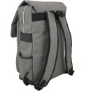 Σακίδιο Πλάτης με Καπάκι Μαγνητικό 30x17x40cm 20lt Αδιάβροχο Laptop 15,6″ Ανατομική Πλάτη Γκρι — ORMI 2233