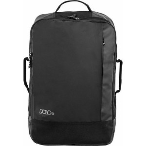Αδιάβροχο Σακίδιο Πλάτης Laptop 17" 26L με Σκληρό Πάτο Polo Boston Μαύρο — Polo Boston