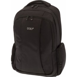 Ανατομικό Σακίδιο Πλάτης Γραφείου με Θήκη Laptop 17" και USB Charger 25L Μαύρο — Polo Charger