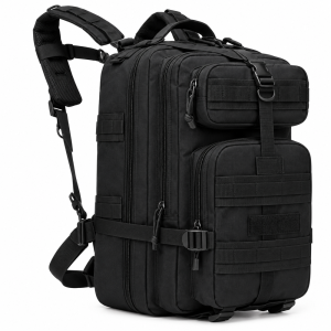 Στρατιωτικό Σακίδιο Πλάτης Tactical 40L 56x28x25cm Μαύρο PlayBags A12
