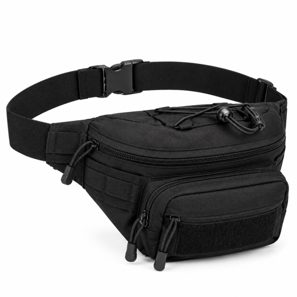 Τσαντάκι Μέσης Tactical 19x17x15cm Μαύρο — PlayBags A29