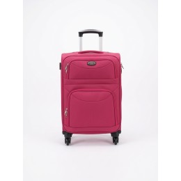 Υφασμάτινη Μικρή Βαλίτσα Καμπίνας 56x38x23cm 2.5kg Ελαφριά με 4 Ρόδες Ροζ — Czanys