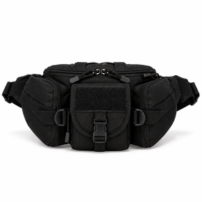 Τσαντάκι Μέσης Tactical 35x17x10cm Μαύρο PlayBags D005