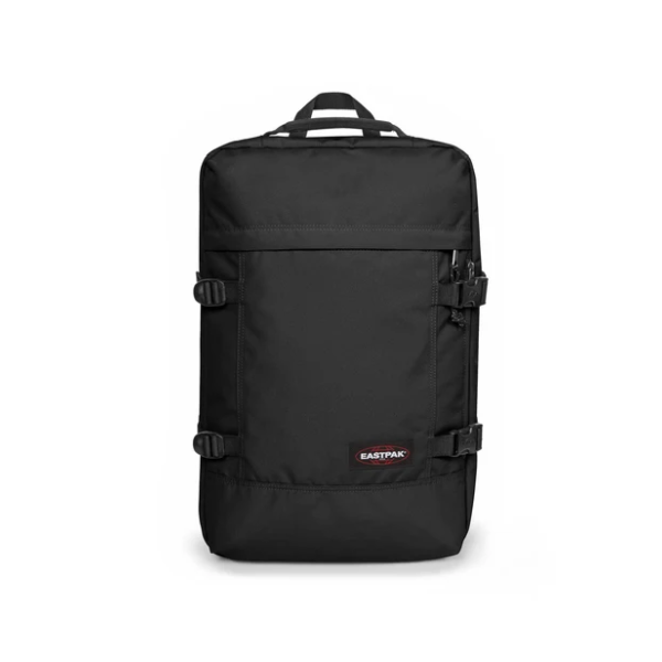 Σάκος Ταξιδίου 2 σε 1 Travelpack 100% Νάιλον 51x33x23cm 42lt Laptop 17″ Καμπίνα 100% Vegan Μαύρο — Eastpak