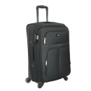 PlayBags FW877 Μεσαία Υφασμάτινη Βαλίτσα 4 Ρόδες 65x40x24cm +5cm 3,1kg Μαύρη