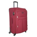 PlayBags FW877-28 Μεγάλη Υφασμάτινη Βαλίτσα 4 Ρόδες 78x45x27cm +5cm 3,9kg Μπορντό