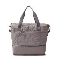 Τσάντα Ταξιδιού Playbags Weekender 48x40x20εκ με Επεκτεινόμενο Πάτο – Αδιάβροχη σε γκρι-καφέ χρώμα