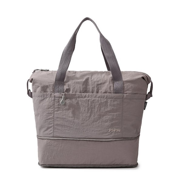 Τσάντα Ταξιδιού Playbags Weekender 48x40x20εκ με Επεκτεινόμενο Πάτο – Αδιάβροχη σε γκρι-καφέ χρώμα