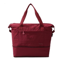 Τσάντα Ταξιδιού Playbags Weekender 48x40x20εκ με Επεκτεινόμενο Πάτο – Αδιάβροχη σε Μπορντο χρώμα