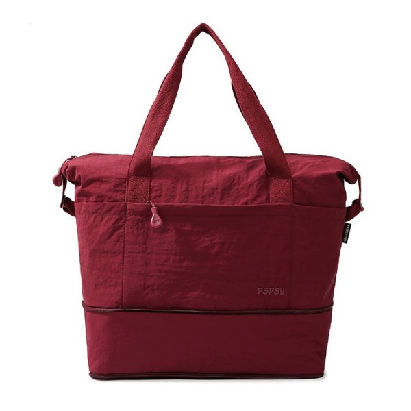 Τσάντα Ταξιδιού Playbags Weekender 48x40x20εκ με Επεκτεινόμενο Πάτο – Αδιάβροχη σε Μπορντο χρώμα