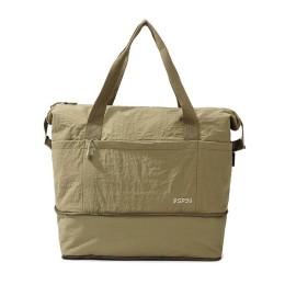 Τσάντα Ταξιδιού Playbags Weekender 48x40x20εκ με Επεκτεινόμενο Πάτο – Αδιάβροχη σε λαδί χρώμα