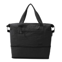 Τσάντα Ταξιδιού Playbags Weekender 48x40x20εκ με Επεκτεινόμενο Πάτο – Αδιάβροχη σε Μαυρο χρώμα