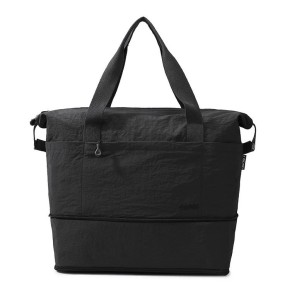 Τσάντα Ταξιδιού Playbags Weekender 48x40x20εκ με Επεκτεινόμενο Πάτο – Αδιάβροχη σε Μαυρο χρώμα