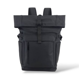 Αδιάβροχο Σακίδιο Πλάτης Rolltop 30x16x45cm 22lt 0.7kg Laptop 15.6" Μαυρο — MCAN M-515