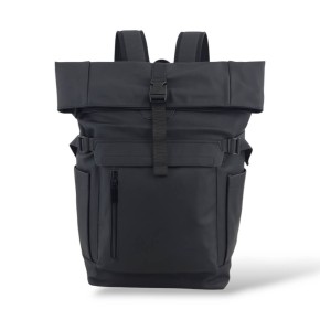 Αδιάβροχο Σακίδιο Πλάτης Rolltop 30x16x45cm 22lt 0.7kg Laptop 15.6" Μαυρο — MCAN M-515