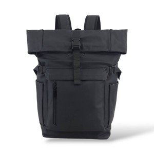 Αδιάβροχο Σακίδιο Πλάτης Rolltop 30x16x45cm 22lt 0.7kg Laptop 15.6" Μαυρο — MCAN M-515