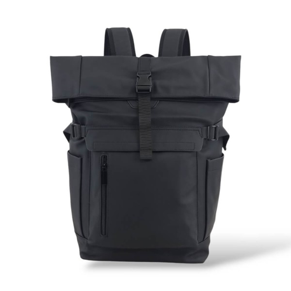Αδιάβροχο Σακίδιο Πλάτης Rolltop 30x16x45cm 22lt 0.7kg Laptop 15.6" Μαυρο — MCAN M-515