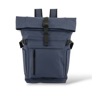 Αδιάβροχο Σακίδιο Πλάτης Rolltop 30x16x45cm 22lt 0.7kg Laptop 15.6" Μπλε — MCAN M-515