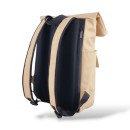 Αδιάβροχο Σακίδιο Πλάτης Rolltop 30x12x43cm 17lt 0.7kg Laptop 15.6" Μπεζ — MCAN M-516