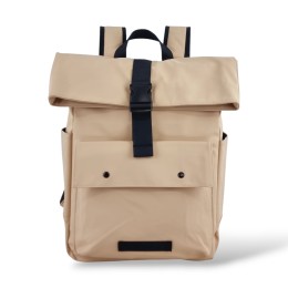 Αδιάβροχο Σακίδιο Πλάτης Rolltop 30x12x43cm 17lt 0.7kg Laptop 15.6" Μπεζ — MCAN M-516