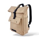 Αδιάβροχο Σακίδιο Πλάτης Rolltop 30x12x43cm 17lt 0.7kg Laptop 15.6" Μπεζ — MCAN M-516