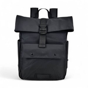 Αδιάβροχο Σακίδιο Πλάτης Rolltop 30x12x43cm 17lt 0.7kg Laptop 15.6" Μαύρο — MCAN M-516