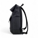 Αδιάβροχο Σακίδιο Πλάτης Rolltop 30x12x43cm 17lt 0.7kg Laptop 15.6" Μαύρο — MCAN M-516