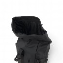 Αδιάβροχο Σακίδιο Πλάτης Rolltop 30x17x45cm Laptop 15,6″ Πλαστικοποιημένο Ύφασμα Κλιπ Ασφαλείας Μαύρο — MCAN M-158