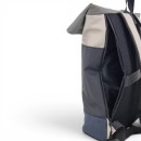 Αδιάβροχο Σακίδιο Πλάτης Rolltop 30x14x45cm Laptop 15,6″ Πλαστικοποιημένο Ύφασμα Κλιπ Ασφαλείας Μαυρο— MCAN M-200