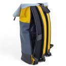Αδιάβροχο Σακίδιο Πλάτης Rolltop 30x14x45cm Laptop 15,6″ Πλαστικοποιημένο Ύφασμα Κλιπ Ασφαλείας Μπλε— MCAN M-200