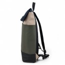 Αδιάβροχο Σακίδιο Πλάτης Rolltop 30x14x45cm Laptop 15,6″ Πλαστικοποιημένο Ύφασμα Κλιπ Ασφαλείας Πρασινο— MCAN M-200