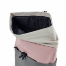 Αδιάβροχο Σακίδιο Πλάτης Rolltop 30x14x45cm Laptop 15,6″ Πλαστικοποιημένο Ύφασμα Κλιπ Ασφαλείας Γκρι — MCAN M-200