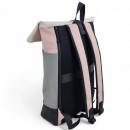 Αδιάβροχο Σακίδιο Πλάτης Rolltop 30x14x45cm Laptop 15,6″ Πλαστικοποιημένο Ύφασμα Κλιπ Ασφαλείας Γκρι — MCAN M-200