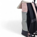 Αδιάβροχο Σακίδιο Πλάτης Rolltop 30x14x45cm Laptop 15,6″ Πλαστικοποιημένο Ύφασμα Κλιπ Ασφαλείας Γκρι — MCAN M-200