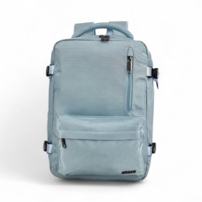 Σακίδιο Πλάτης Ταξιδίου Αεροπορικό 40x30x20cm 25lt Άνοιγμα Βαλίτσας Laptop 15,6″ Τσέπη Ασφαλείας Γαλάζιο — ORMI 38483