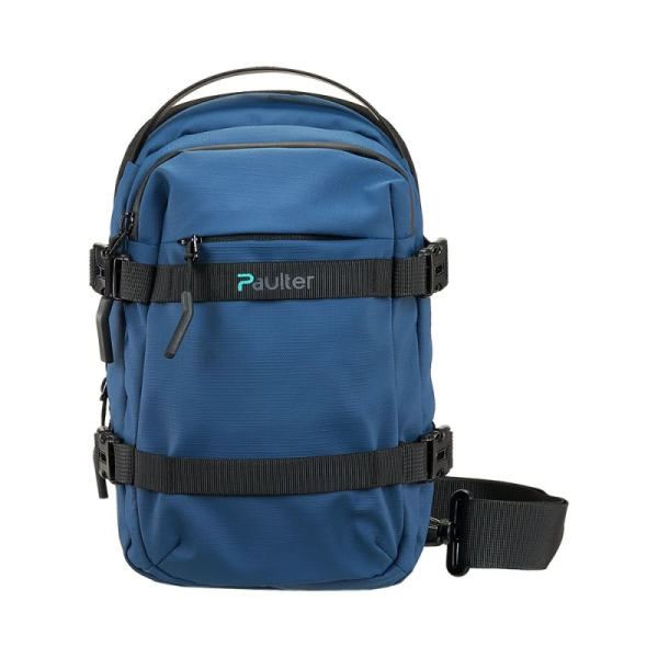 Τσάντα Sling Διαγώνια Πλάτης 27x17x9cm 4lt 0.4kg Αδιάβροχη με Θήκη Tablet Μπλε — Paulter 1185-092