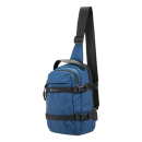 Τσάντα Sling Διαγώνια Πλάτης 27x17x9cm 4lt 0.4kg Αδιάβροχη με Θήκη Tablet Μπλε — Paulter 1185-092