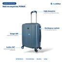 Σετ Βαλίτσα Καμπίνας 55x40x20cm με Επέκταση 5cm & Σακίδιο Πλάτης 40x30x20cm 50L Ροζ — Playbags PS063C-SET2