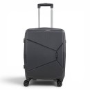 Σετ Βαλίτσα Καμπίνας 55x40x20cm 2.5kg & Σακίδιο 43x30x20cm Ελαφρύ Αδιάβροχο Μαύρο — Playbags PP001 Γκρι