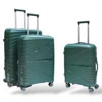 ΣΚΛΗΡΕΣ ΒΑΛΙΤΣΕΣ ΠΟΛΥΠΡΟΠΥΛΕΝΙΟ ΜΕ ΕΠΕΚΤΑΣΗ ΣΕΤ 3 ΤΕΜΑΧΙΩΝ IFLY COLLECTION PRASINO PP8004-SET3.