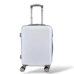 Σκληρή Βαλίτσα Καμπίνας 55x35x20cm 35lt 2.4kg ABS 4 Ρόδες Λευκό — Playfulbags PS010-20