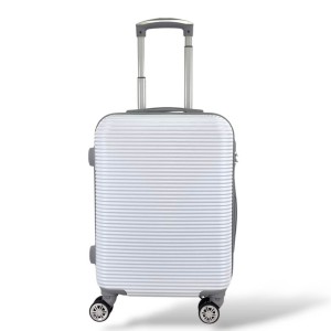 Σκληρή Βαλίτσα Καμπίνας 55x35x20cm 35lt 2.4kg ABS 4 Ρόδες Λευκό — Playfulbags PS010-20