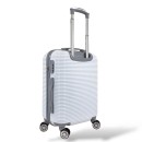 Σκληρή Βαλίτσα Καμπίνας 55x35x20cm 35lt 2.4kg ABS 4 Ρόδες Λευκό — Playfulbags PS010-20