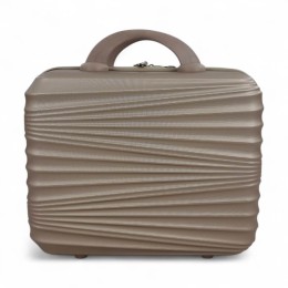 Νεσεσέρ Καλλυντικών Playfulbags Collection PS12-V32 Σκληρό ABS με Υποδοχή Τρόλεϊ | 34×18×27cm Χρυσό