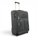 Μεσαία Υφασμάτινη Βαλίτσα 2 Ρόδες 60x41x24cm 2,9kg 59lt Επεκτεινόμενη Κλειδαριά Κωδικού Γκρι — PlayBags PS1433-M