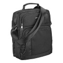 Μεγάλη Τσάντα Ώμου / Χιαστί 32x25x15cm 12lt 0.5kg Αδιάβροχη με Θήκη Tablet 10" Μαύρο — RCM 4339/L