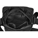 Μεγάλη Τσάντα Ώμου / Χιαστί 32x25x15cm 12lt 0.5kg Αδιάβροχη με Θήκη Tablet 10" Μαύρο — RCM 4339/L
