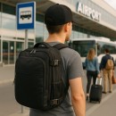 Σακίδιο Πλάτης Ταξιδίου 40x20x25 με USB & Θήκη Laptop – PlayBags RP7620 Μαύρο (Προσωπικό Αντικείμενο Αεροπορικών)