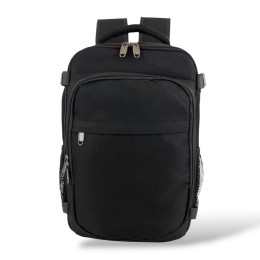 Σακίδιο Πλάτης Ταξιδίου 40x20x25 με USB & Θήκη Laptop – PlayBags RP7620 Μαύρο (Προσωπικό Αντικείμενο Αεροπορικών)