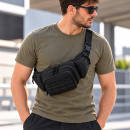 Τσαντάκι Μέσης Tactical 20x13x12cm Μαύρο PlayBags D008